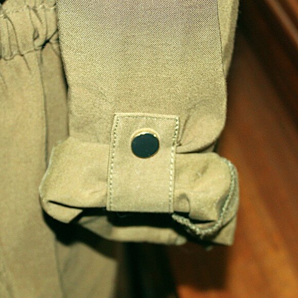 SOLD Zara Kahki Green Safari Style  Shirt - Picture 5 of 9